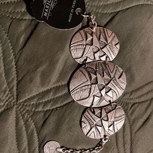 Marjorette Silver tone Geometric Bracelet